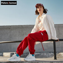 Load image into Gallery viewer, Metersbonwe Women Solid Colour Blouses 2020 New Fashion Loose Casual Street shirt Oversize Tops